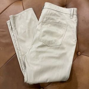 Gap Vegan Leather straight pants